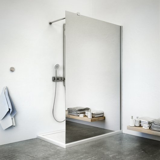 WALK G shower enclosure with Mirror Effect glass