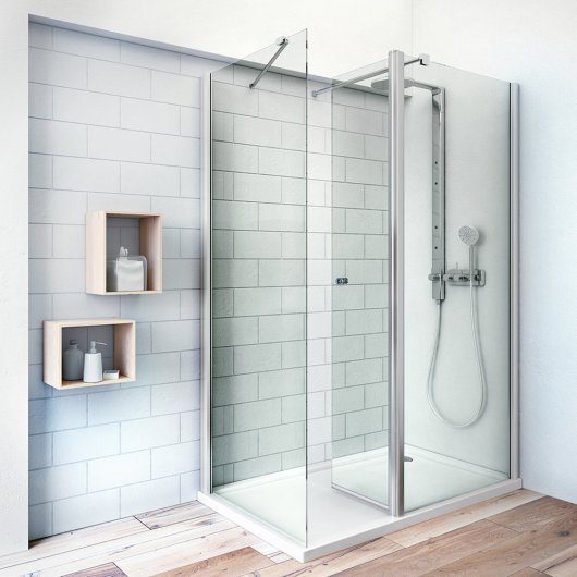Combination of shower walls TCW1_TBS